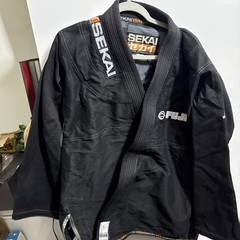 Fuji Sports Sekai World” Mens Brazilian Jiu-Jitsu BJJ Gi – Black Only Jacket Use
