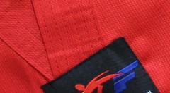 KANKU new Taekwondo Uniforms Blue Red Black 7.5oz Adult and Kids WTF
