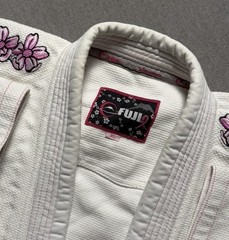 Fuji Kimono Champion Jacket W1 Cherry Blossom Jiu-Jitsu Gi Embroidered Cancer