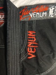 Venum Jiu Jitsi „Challenger” Series Jacket Youth Size C3, Black Cotton Red Trim