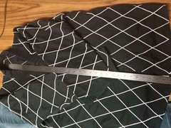 Hapkido Uniform Medium Weight, Diamond Stitch Black White