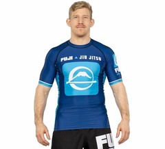 Fuji MMA BJJ Jiu Jitsu ShortSleeve Short Sleeve LS Rashguard – Blue