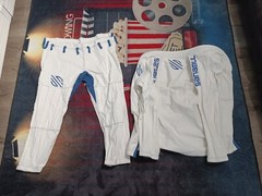 Sanabul A2 White/Blue brazilian jiu jitsu gi and pants