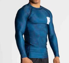 Fuji Maeda Flex Lite Mens MMA BJJ Jiu Jitsu Long LongSleeve LS Rashguard – Blue