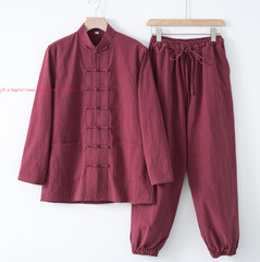 High Quality Chinese Kung Fu Linen Uniform Martial Arts Tai Chi Suit Wushu Suit