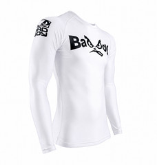 2026 Bad Boy New Retro Rashguard Gi MMA BJJ Shirt Made in Brazil White Adult