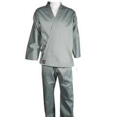 ProForce Classic Karate Uniform Elastic Drawstring 5 oz. 60-40 Blend -Gray