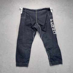 Ferro Academy Gi Pants Adult Size A1 Black Jiujitsu MMA Drawstring Athletic