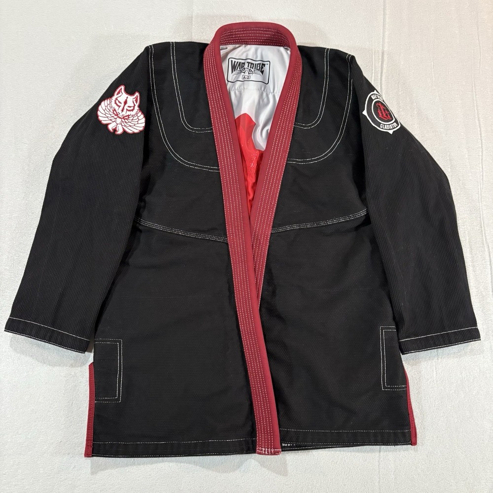 War Tribe Jiu Jitsu Gi Size A2 Men’s Black Red BJJ MMA Limited Edition
