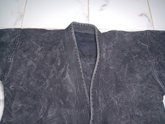 Shureido Karate Uniform size 3.5 Black Made In Japan Jacket Pants Set