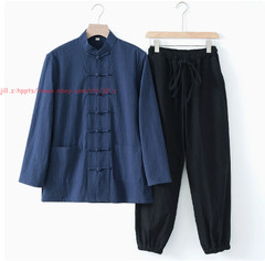 High Quality Chinese Kung Fu Linen Uniform Martial Arts Tai Chi Suit Wushu Suit
