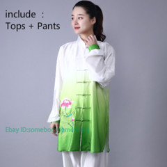 Tai Chi Uniform Women Men Arts Uniform Chinese Traditional Kung Fu Sportswear
