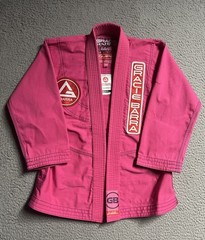 Gracie Barra Equipe GB Edition Lite Kimono Brazilian Jiu-Jitsu Gi PINK Youth Y3