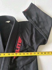 Elite BJJ GI Youth C1 Brazilian Jiu-Jitsu Gi Black/Red Set Jacket/Pant with Belt