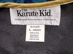 The Karate Kid “Cobra Kai” Cosplay Suit Taekwondo Uniform Halloween Suit Youth L