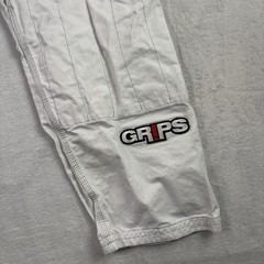 Grips Gi MMA Jiu Jitsu White Uniform Pants Adjustable Size A-3