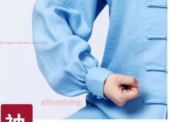 Men Women Linen Tai Chi Uniforms Kung Fu Suit Martial Arts Wing Chun Clothes Set