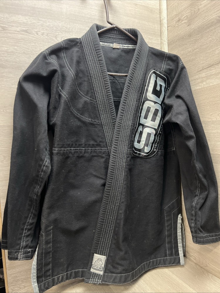 SBG Gi A2 Black Straight Blast Gym MMA Martial Arts JuJitSu