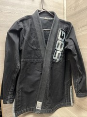 SBG Gi A2 Black Straight Blast Gym MMA Martial Arts JuJitSu