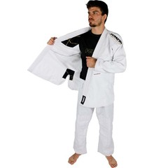 White BJJ Gi | Premium Custom Brazilian Jiu Jitsu Kimono | 450 GSM Pearl Weave