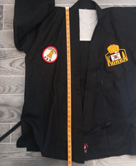 Vintage Taekwondo Korea Japan Karate Association Black Gi Patches