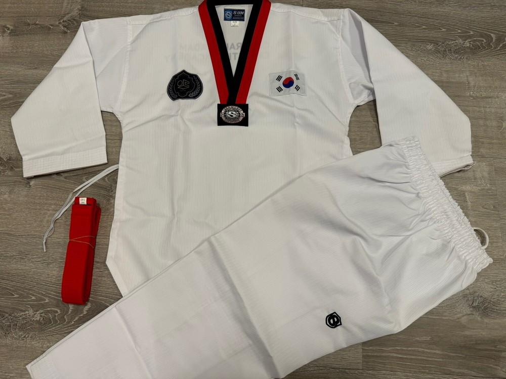 Sun Sports Taekwondo Dobok Top & Bottom Set Size 2 / 160cm Uniform Martial Arts