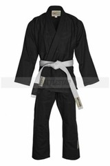 CUSTOM TAILORED FIT BLACK BRAZILIAN JIU-JITSU GI/ BJJ KIMONO+ FREE WHITE TROUSER
