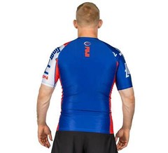 Fuji Kassen MMA BJJ Jiu Jitsu ShortSleeve Short Sleeve SS Rashguard – Blue