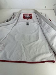 Storm Equipe GB Gracie Barra A2 BJJ Gi Uniform White Kimono Jacket Pants Set