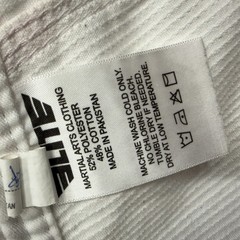 Elite Sports Unisex BJJ Gi Jacket C2 White Pearl Weave Jiu Jitsu MMA Sport