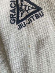 Gracie Jiu-Jitsu Official Gi 100% Cotton White Adult Unisex 4/170 Gi and pants