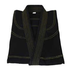 Martial Sports Brazilian Jiu Jitsu Gi Uniform Black/Yellow, Free Belt, Free Ship