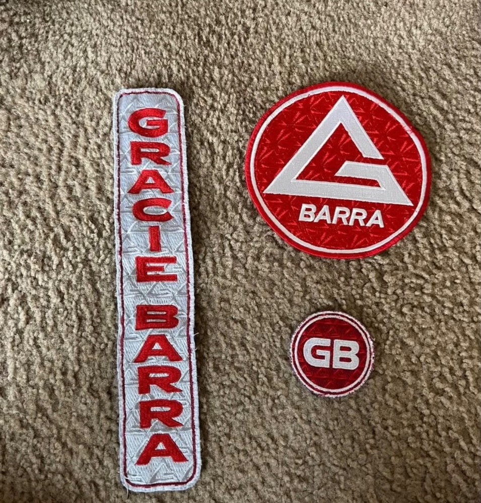 Gracie Barra Patches Set High Quality Jiu Jitsu