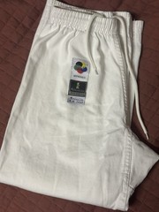 Arawaza WKF Approved Middleweight Karate Gi Pants, White, Adult Unisex Size 37
