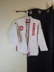 Gracie Barra Equipe Jiu Jitsu Gi Jacket Y6 Kimono White Top Only Size Youth 6