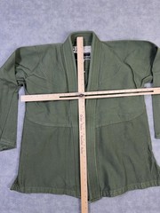 93brand Gi Jacket Kimono Top A1 Medium Olive Green Mens 100% Cotton Jiu Jitsu
