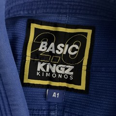Kingz Kimonos Basic 2.0 BJJ Gi Jacket A1 Blue Brazilian Jiu Jitsu Uniform Top