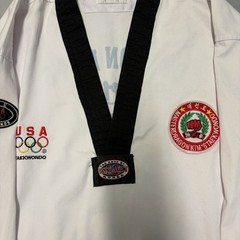 Dynamics Mens 4 White Taekwondo Karate V-Neck Martial Arts Dobok Top USA Olympic