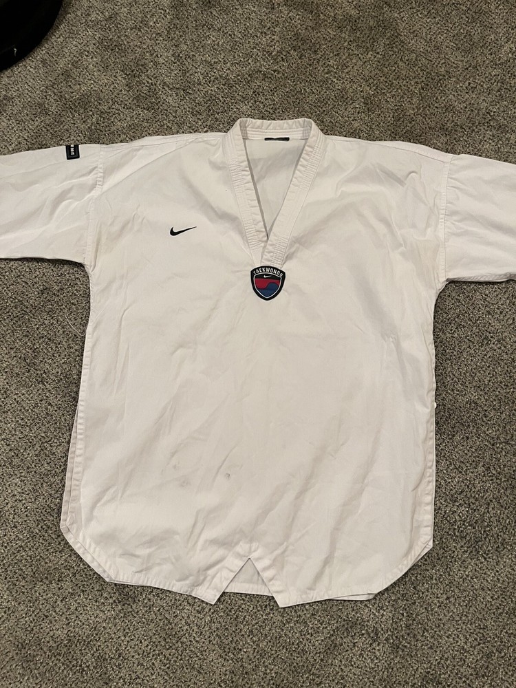 Nike Vintage White Korea Taekwondo Kimono Size 11, 210CM