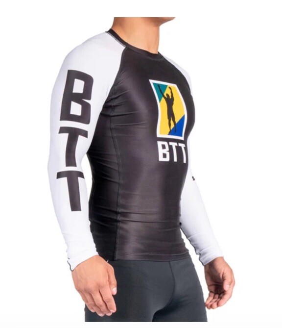 Fuji Sports Men’s Long Sleeve BTT Rash Guard Brazilian Jiu Jitsu New #4305 XL