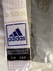 Adidas Judo Jiu-Jitsu White Training Uniform Full Set J500 190cm UFC Gym NWT