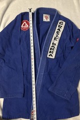 Gracie Barra Gi Adult A4 Kimono Jiu Jitsu Blue Top