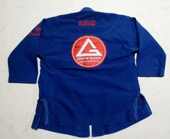 Gracie Barra Storm Kimonos Gi Jiu Jistu Blue Kids Size Y2 EUC UFC MMA Top