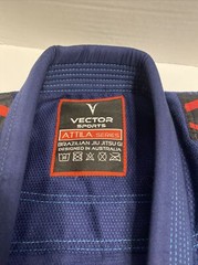 Vector Sports Gear Up Attila Series Blue Childs Jiu Jitsu Suit Size See Des.