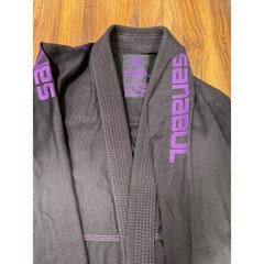 Sanabul W3 Brazilian Jiu Jitsu BJJ Gi Set Black Purple Women Training Uniform
