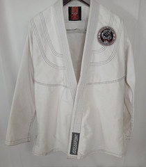 Break Point BJJ Gi Jacket Sz A2 White Relson Gracie Academy Patch Shark