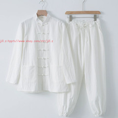 High Quality Chinese Kung Fu Linen Uniform Martial Arts Tai Chi Suit Wushu Suit