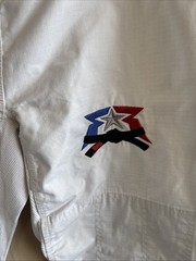 Fight Ready Jiu-Jitsu Pants Mens A2 White Drawstring Waist Straight Leg