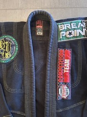Break Point Deluxe BJJ Gi Jacket A2 Black Competition Team Jiu Jitsu Kimono