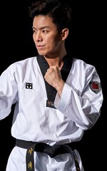 MOOTO BS 5 (Basic 5) Standard Taekwondo Uniform TKD WT Dobok [Black-Neck]
